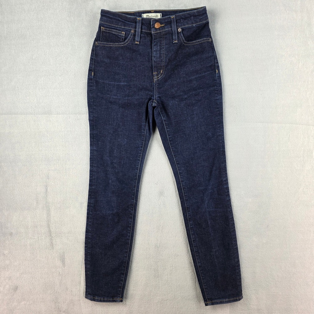 Madewell‎ Curvy High-Rise Skinny Jeans Size 26P Dark Wash Denim Petite
